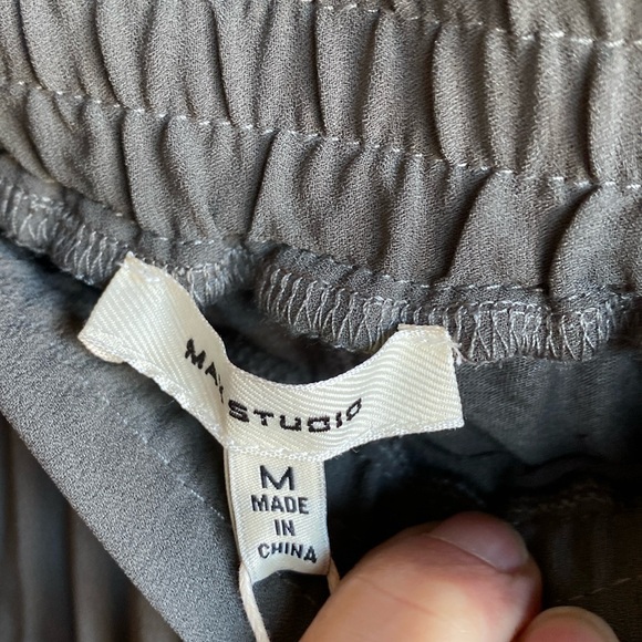 MAX STUDIO NWT Pleated Midi Elastic Waistband Lined Skirt Size Medium - Picture 8 of 11